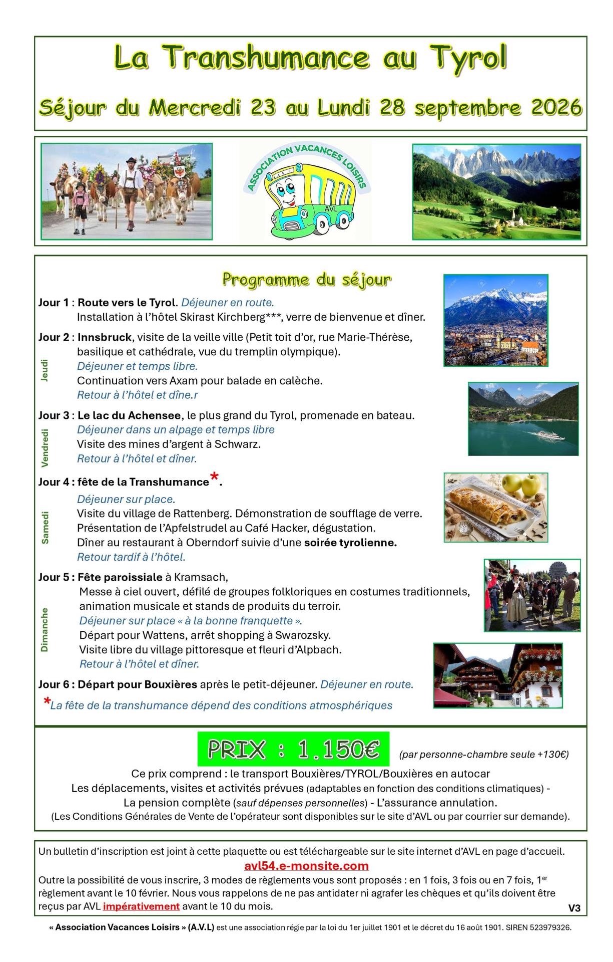 Avl 2026 tyrol plaquette