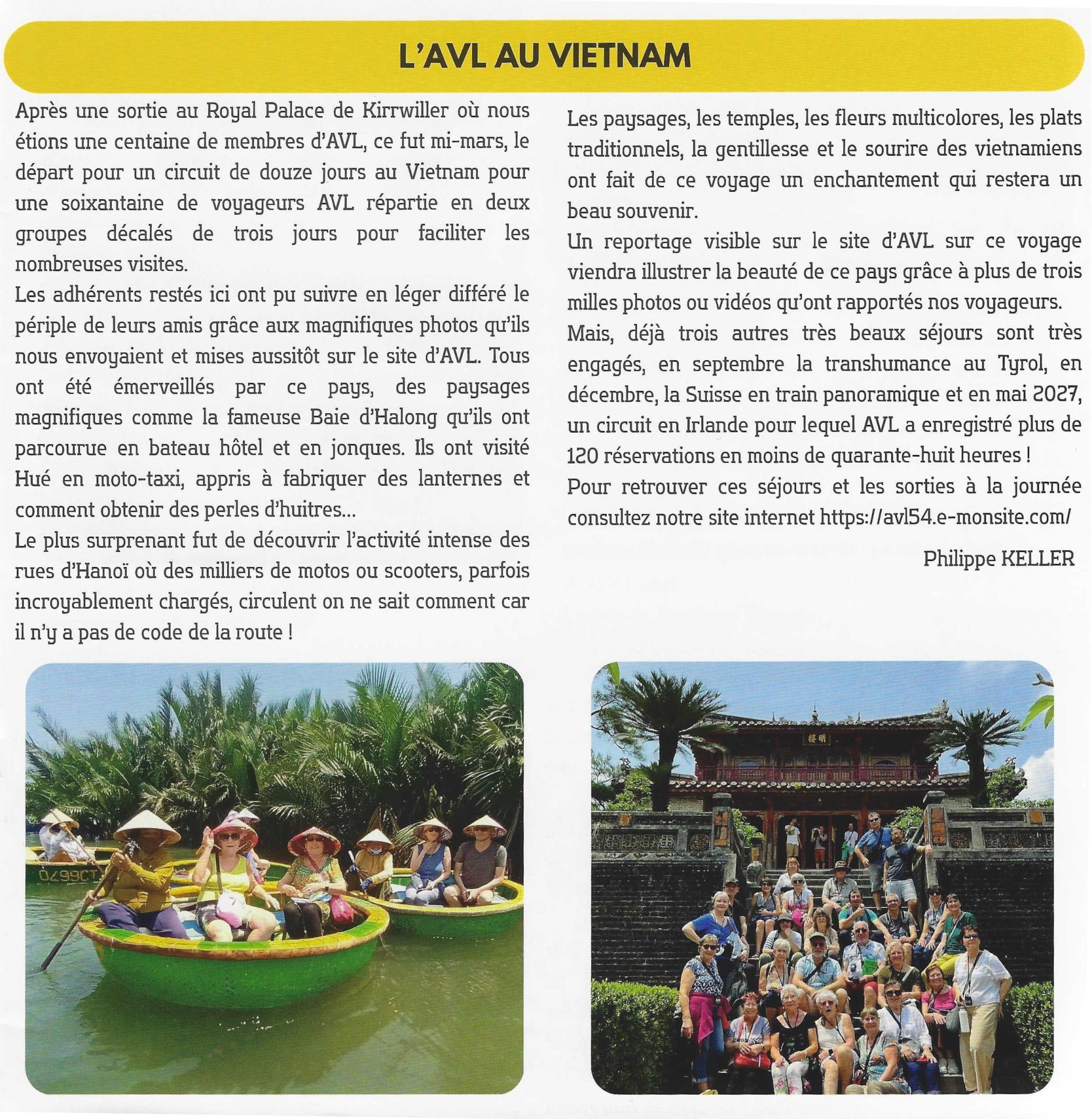 AVL dans le bulletin municipal mai 2026