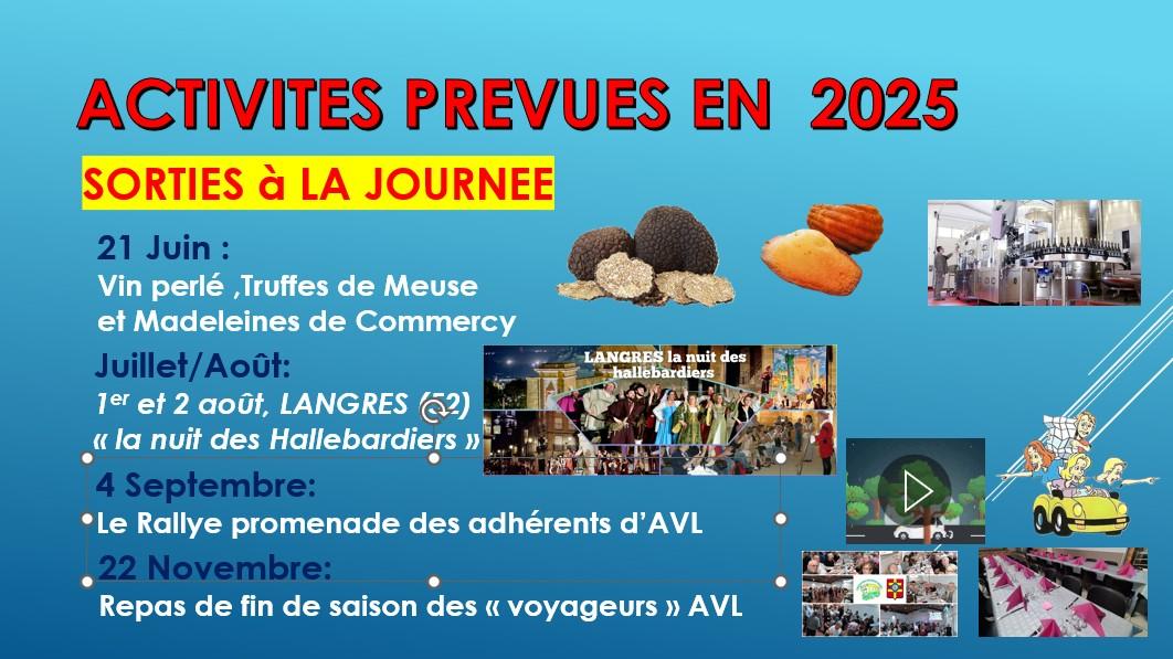 Sorties avl 2eme semestre 2025